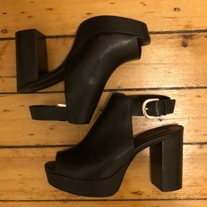 Topshop 4 inch vegan leather heels